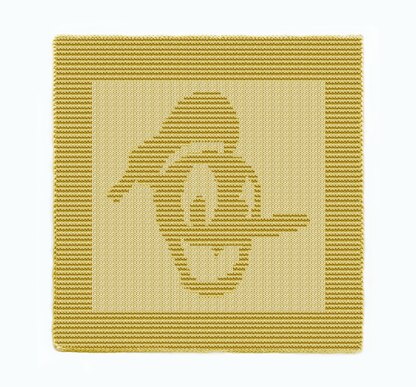 Donald Duck Square Knitting Pattern