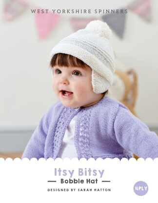 Itsy Bitsy  Bobble Hat in West Yorkshire Spinners Bo Peep 4 Ply - DBP0024 - Downloadable PDF