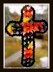 Stained Glass Cross Ornament or Bookmark