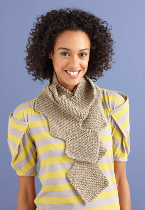Zig Zag Scarf in Lion Brand Nature's Choice Organic Cotton- L0742