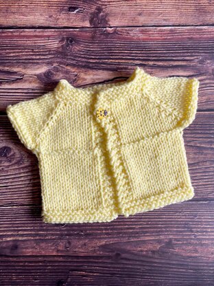 The Cocoon Top Down Chunky Baby Jacket Set