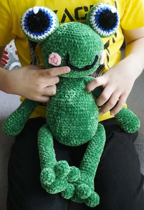 Crochet pattern for frog Quaki