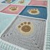 Puppy Pawprint Blanket - US Terminology