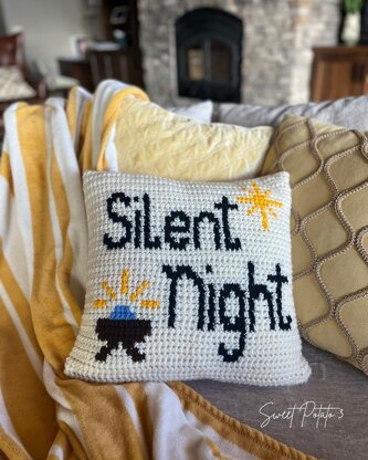 Silent Night Pillow Cover