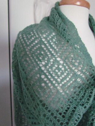 Lozenge Lace Wrap and Scarf