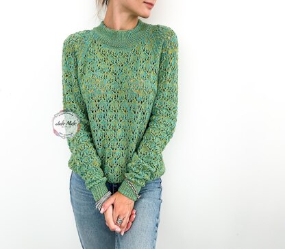 Women’s lace raglan jumper