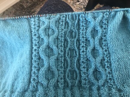 Fibi - Ladies 4ply cable jumper #3