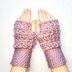 Star Stitch Fingerless Mittens