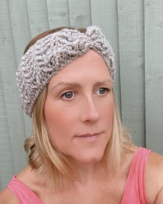 Wrapped Arrow Stitch Ear Warmer