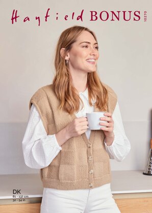 Waistcoat in Hayfield Bonus DK - 10270 - Downloadable PDF