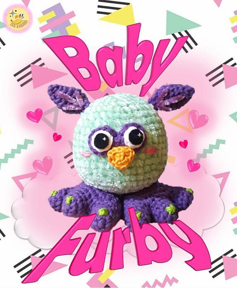 Furby violet au crochet - MAGIC FA-BI-N