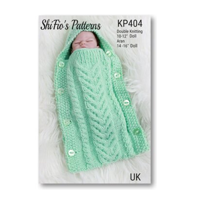 Dolls Sleeping Bag Knitting Pattern #404