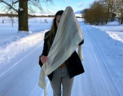 Snow night shawl