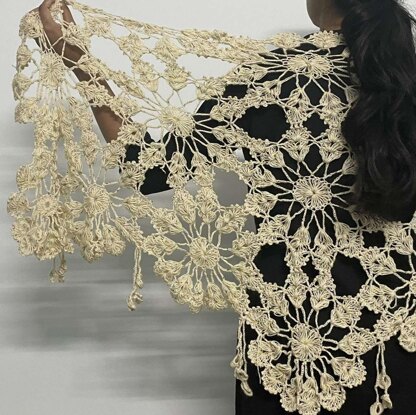 Crochet Bridal Shawl Rina