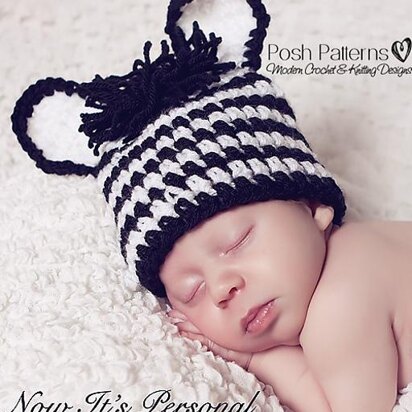 Baby Zebra Hat Crochet Pattern 158