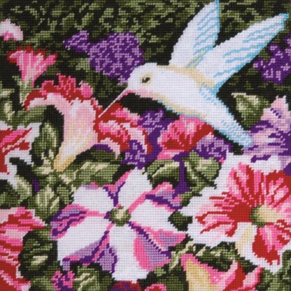 Design Works Hummingbird Floral Needlepoint Kit - 10in x 10in