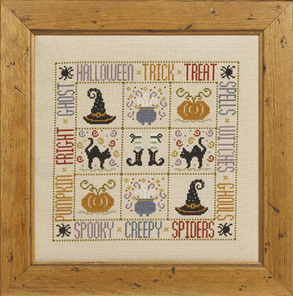 Historical Sampler Company Trick or Treat Cross Stitch Kit - 23cm x 23cm