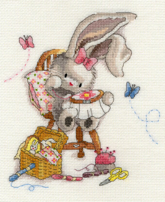 Bothy Threads Sewn With Love - Bebunni Cross Stitch Kit - 18cm x 22cm