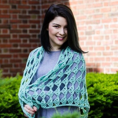 718 Arkose Shawl - Crochet Pattern for Women in Valley Yarns Pocumtuck