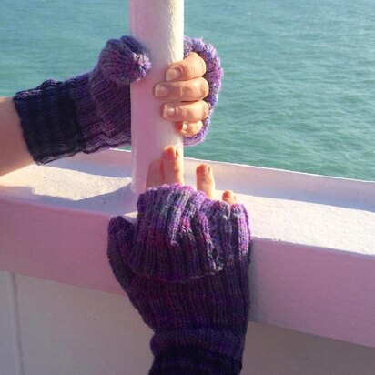 Alternating Current Flip-top mitts