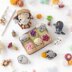 4-in-1 halloween night crochet pattern graveyard amigurumi tutorial mini kingdom DIY raven spider zombie howto digital PDF file by AradiyaToys (Olka Novytska)
