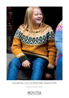 Kaarna Colourwork Sweater in Novita - 0070005 - Downloadable PDF