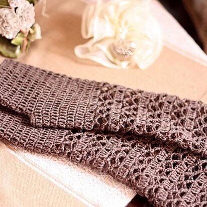 Melange fingerless gloves