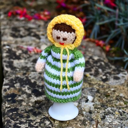Victorian Doll Egg Cosy Knitting Pattern - Doll Knitting Pattern