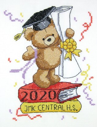 Design Works Graduation Stamped Cross Stitch Kit - 28 x 35cm