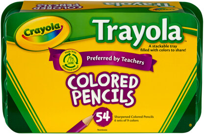 Crayola Trayola Colored Pencils - 54/Pkg