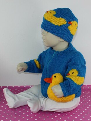 Baby Rubber Ducky Bomber Jacket, Beanie & Toy