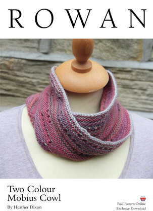 Two Colour Mobius Cowl in Rowan Alpaca Colour