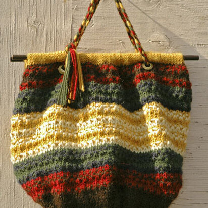 Sarape shopper Bag in Berroco Ultra Alpaca Aran - knitting pattern