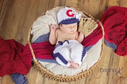 Newborn Baseball Outfit Crochet pattern by Briana K, Knitting Patterns