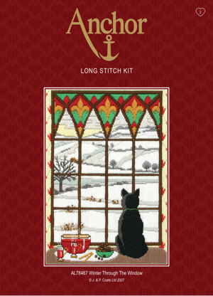 Anchor Winter Through The Window Longstitch Kit - 14.5 x 21cm