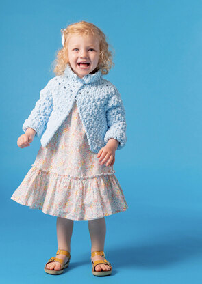 Cutie Cardigan - Free Crochet Pattern For Kids in Paintbox Yarns Chenille by Paintbox Yarns