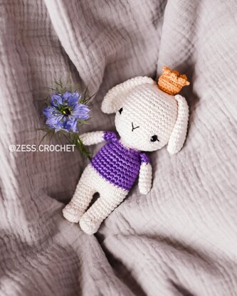 TUTORIEL CROCHET MOLLY en Français de Zess - patron lapin princesse pdf amigurumi animal facile à suivre