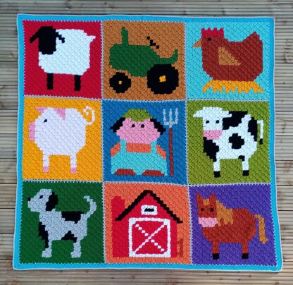 Farm Corner to Corner Blanket