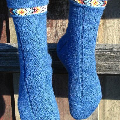 Indian Feather Socks (front design)