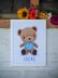 Vervaco Counted Cross Stitch Teddy Bear Cross Stitch Kit - 18cm x 27cm/7.2in x 10.8in