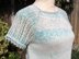 Summer Top with Lacy Raglan Sleeves & Shaped Lower Borders