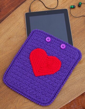 Love My iPad Case in Red Heart With Love Solids - LW2982