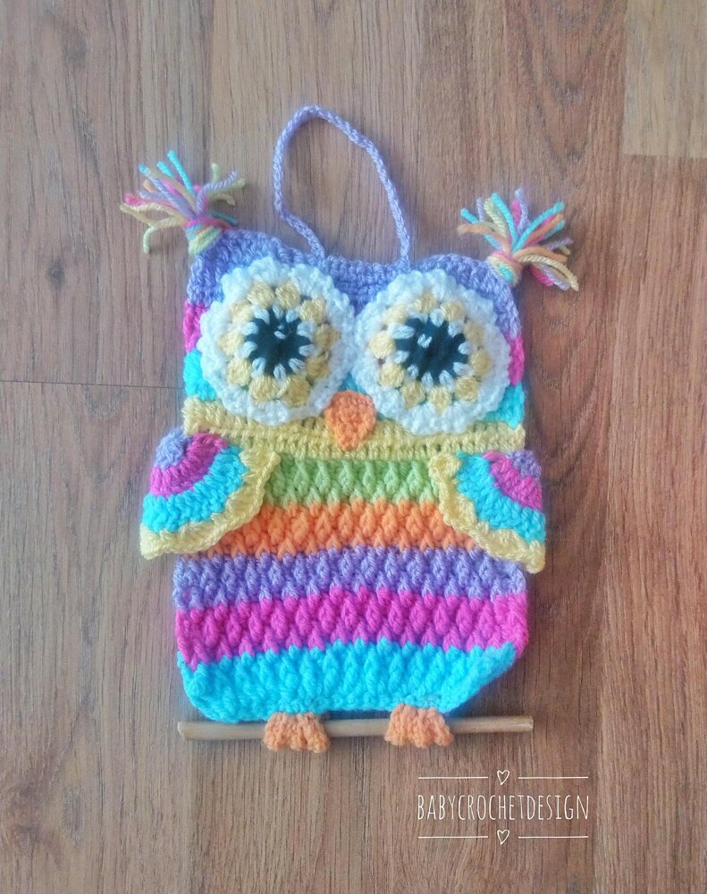 Crochet Owl Hop-hop 
