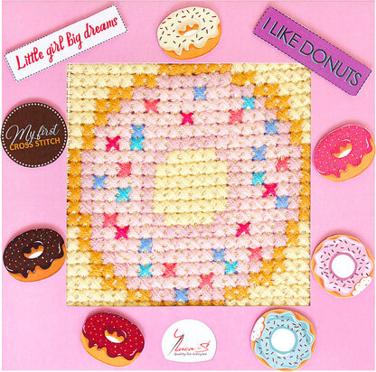 Luca-S My First Cross Stitch Kit - Donuts