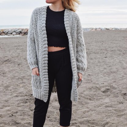 Chunky Wheat Petals Cardigan