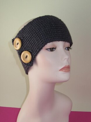 2 Button All Rib Headband