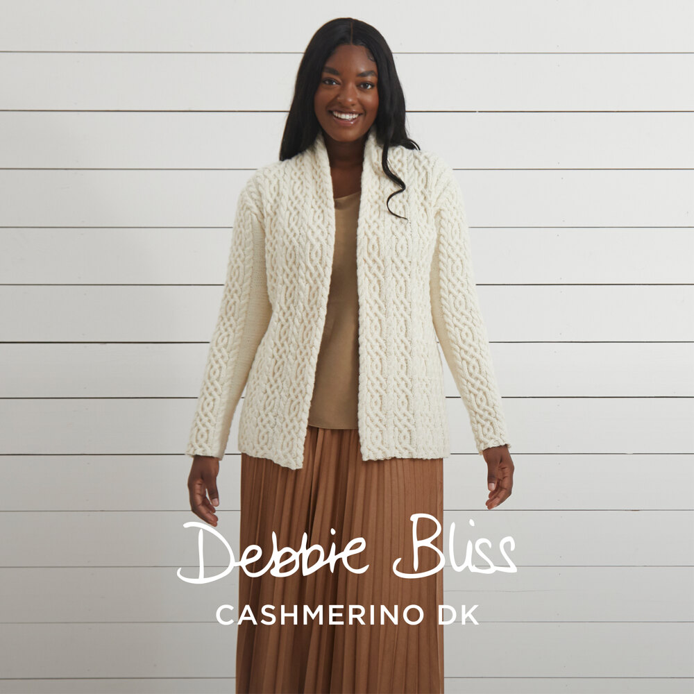 Sienna Jacket - Jacket Knitting Pattern For Women in Debbie Bliss Cotton  Denim DK - DBS049