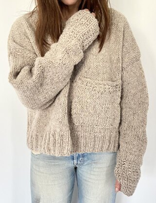 Oversized Pocket Pullover