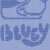 Blue Puppy blanket Knitting Pattern, Knit-Purl only