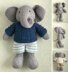 Boy Elephant in a textured sweater